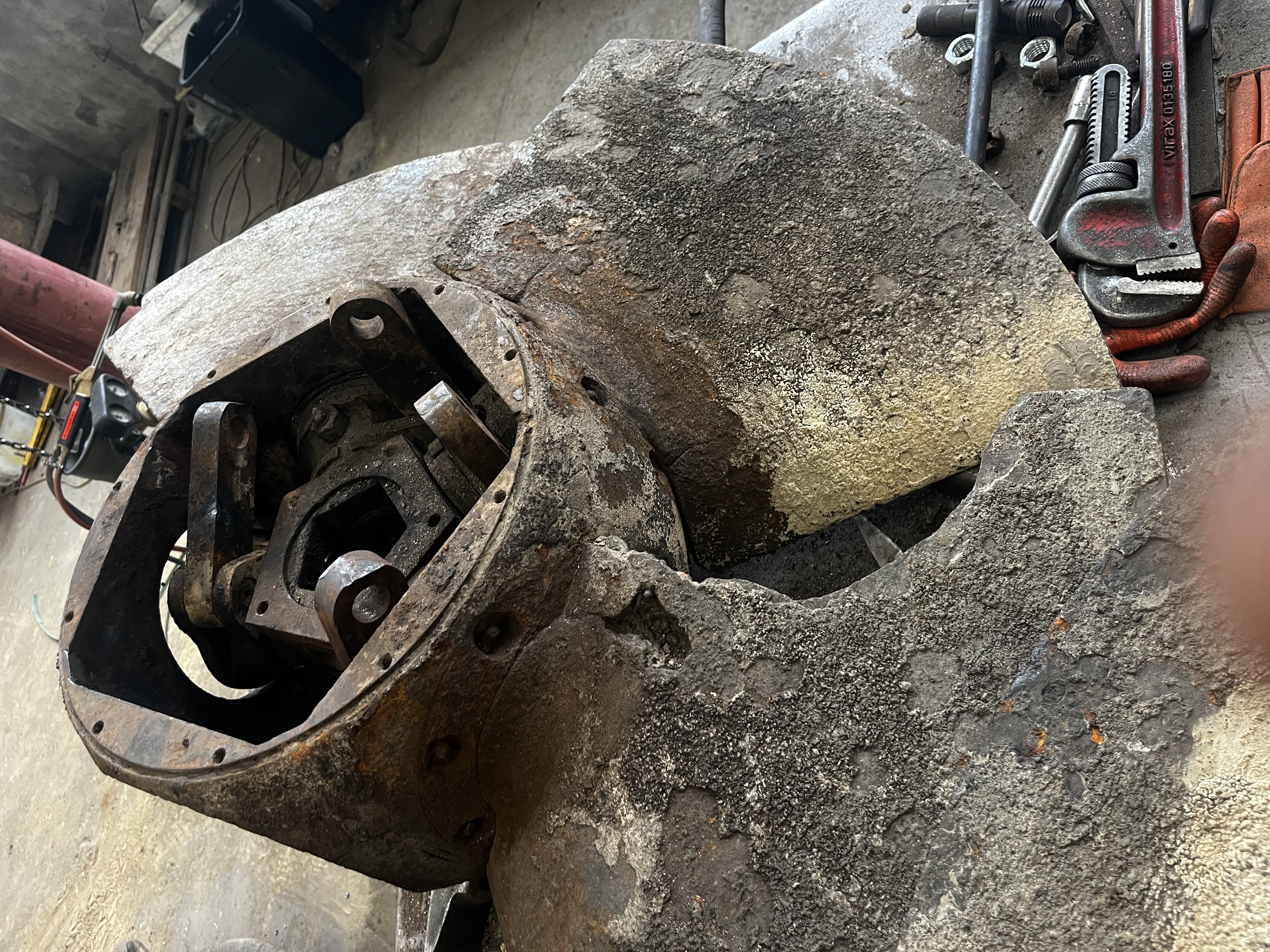 Avant rénovation roue Kaplan